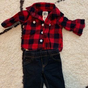 Baby B’gosh buffalo flannel shirt